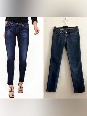 AG ADRIANO GOLDSCHMIED
THE STILT CIGARETTE LEG JEAN BLUE DENIM SIZE 27